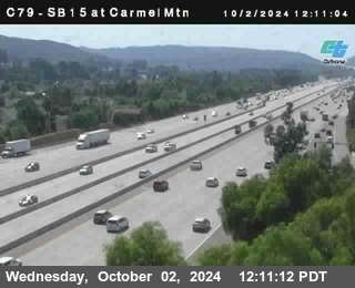 NB 15 at Carmel Mountain Rd.