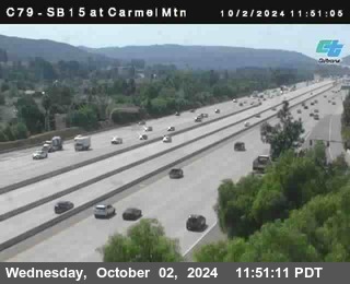 NB 15 at Carmel Mountain Rd.