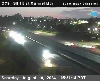 NB 15 at Carmel Mountain Rd.