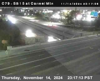 NB 15 at Carmel Mountain Rd.