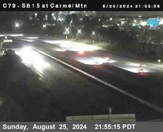 NB 15 at Carmel Mountain Rd.