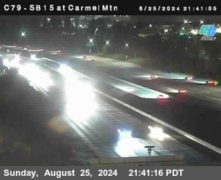 NB 15 at Carmel Mountain Rd.