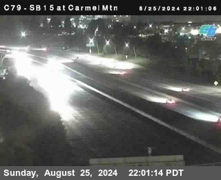 NB 15 at Carmel Mountain Rd.