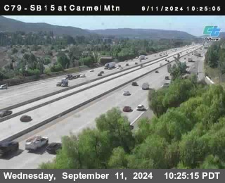 NB 15 at Carmel Mountain Rd.