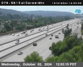 NB 15 at Carmel Mountain Rd.