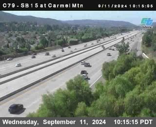 NB 15 at Carmel Mountain Rd.