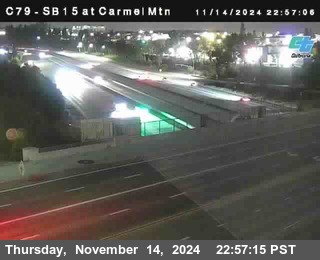 NB 15 at Carmel Mountain Rd.