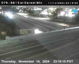 NB 15 at Carmel Mountain Rd.