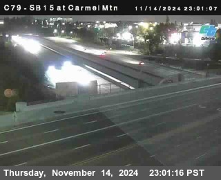 NB 15 at Carmel Mountain Rd.