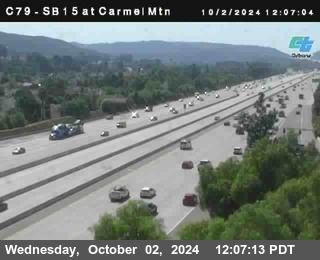 NB 15 at Carmel Mountain Rd.