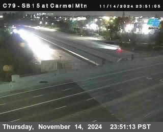 NB 15 at Carmel Mountain Rd.