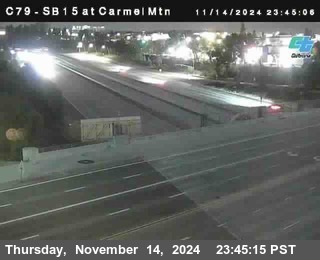 NB 15 at Carmel Mountain Rd.