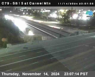 NB 15 at Carmel Mountain Rd.