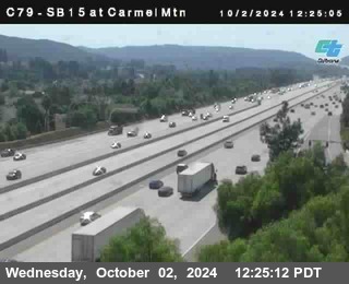 NB 15 at Carmel Mountain Rd.