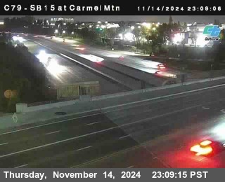 NB 15 at Carmel Mountain Rd.