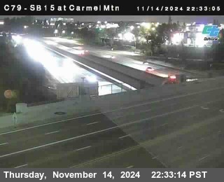 NB 15 at Carmel Mountain Rd.