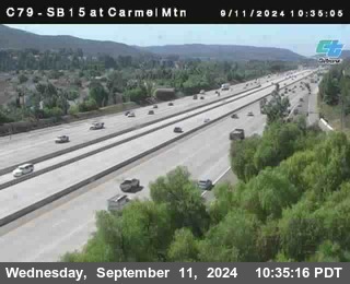 NB 15 at Carmel Mountain Rd.