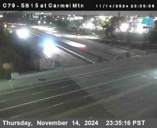 NB 15 at Carmel Mountain Rd.