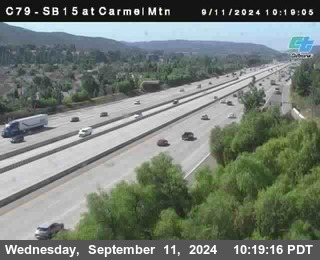 NB 15 at Carmel Mountain Rd.