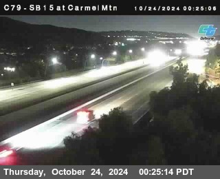 NB 15 at Carmel Mountain Rd.