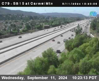 NB 15 at Carmel Mountain Rd.