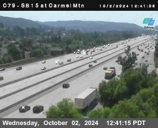 NB 15 at Carmel Mountain Rd.