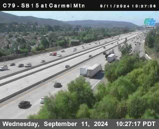 NB 15 at Carmel Mountain Rd.