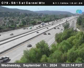 NB 15 at Carmel Mountain Rd.