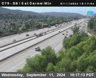 NB 15 at Carmel Mountain Rd.