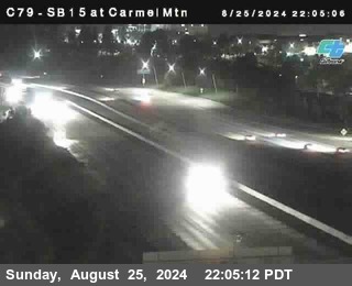 NB 15 at Carmel Mountain Rd.