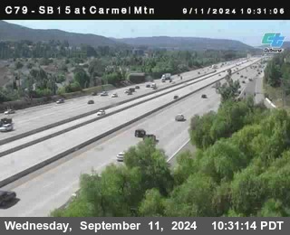 NB 15 at Carmel Mountain Rd.