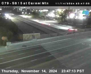 NB 15 at Carmel Mountain Rd.