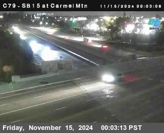 NB 15 at Carmel Mountain Rd.