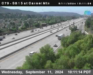 NB 15 at Carmel Mountain Rd.