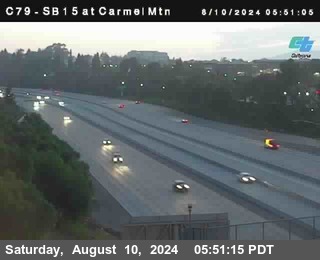 NB 15 at Carmel Mountain Rd.