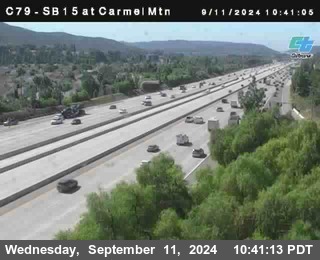 NB 15 at Carmel Mountain Rd.