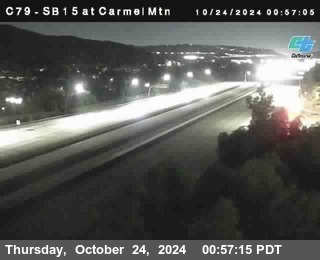 NB 15 at Carmel Mountain Rd.