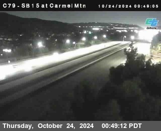 NB 15 at Carmel Mountain Rd.