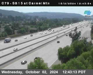 NB 15 at Carmel Mountain Rd.