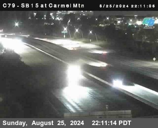 NB 15 at Carmel Mountain Rd.