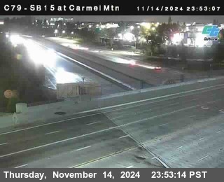 NB 15 at Carmel Mountain Rd.