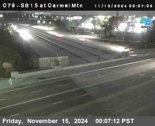 NB 15 at Carmel Mountain Rd.