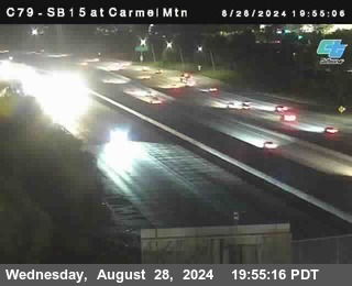 NB 15 at Carmel Mountain Rd.