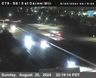 NB 15 at Carmel Mountain Rd.