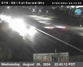 NB 15 at Carmel Mountain Rd.