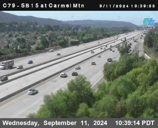 NB 15 at Carmel Mountain Rd.