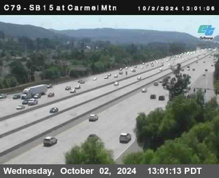 NB 15 at Carmel Mountain Rd.