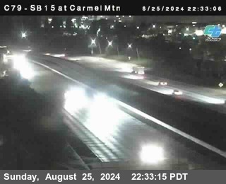 NB 15 at Carmel Mountain Rd.