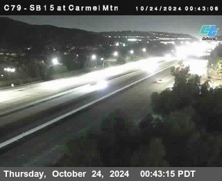 NB 15 at Carmel Mountain Rd.