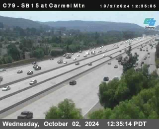 NB 15 at Carmel Mountain Rd.